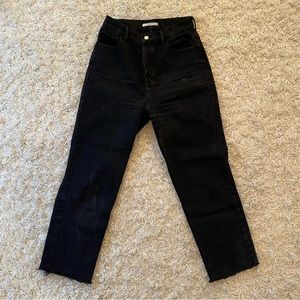 PacSun Eco Black High Waisted Straight Leg Jeans